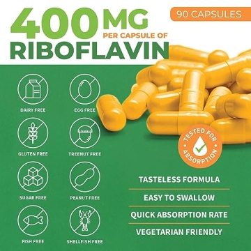 ForestLeaf Riboflavin 400mg - Energy & Cell Health Booster