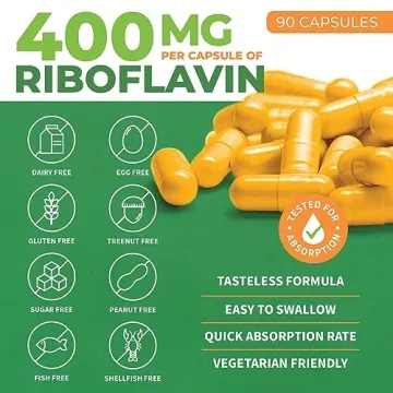 ForestLeaf Riboflavin 400mg - Energy & Cell Health Booster