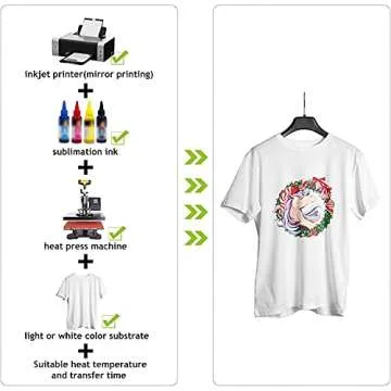 A-SUB Sublimation Paper 11x17 Inch for DIY Unique Christmas Gifts Compatible with Inkjet Printer which Match Sublimation Ink 100 Sheets