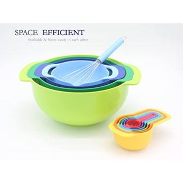 Vibrant MiHerom Nesting Mixing Bowls Set for Kitchen