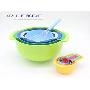 Vibrant MiHerom Nesting Mixing Bowls Set for Kitchen