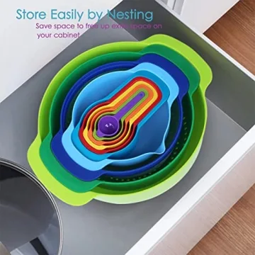 Vibrant MiHerom Nesting Mixing Bowls Set for Kitchen