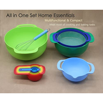 Vibrant MiHerom Nesting Mixing Bowls Set for Kitchen