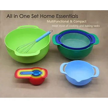 Vibrant MiHerom Nesting Mixing Bowls Set for Kitchen