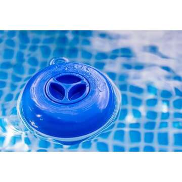WWD POOL Chlorine Dispenser for Pool, Floating Mini Spa Chemical Dispenser Chlorine/Bromine Tablet Floater1 Inch Tablets Holder Idea for Spa Hot Tub Inflatable Pool [ Foldable ]