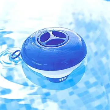 WWD POOL Chlorine Dispenser for Pool, Floating Mini Spa Chemical Dispenser Chlorine/Bromine Tablet Floater1 Inch Tablets Holder Idea for Spa Hot Tub Inflatable Pool [ Foldable ]