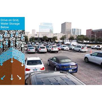 TRUEGRID | PRO Plus Permeable Pavers | Designed for Roads, Parking Lots, Stables | Outdoor Pavers | 1.8" Depth, 250,000+ lb Load Class | Pack of 10 (40 Square Feet)