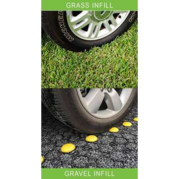 TRUEGRID | PRO Plus Permeable Pavers | Designed for Roads, Parking Lots, Stables | Outdoor Pavers | 1.8" Depth, 250,000+ lb Load Class | Pack of 10 (40 Square Feet)