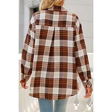 Chic CHYRII Button Down Flannel Shirts for Women