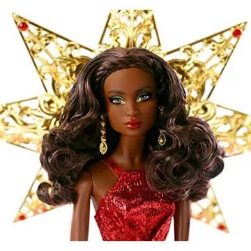 Barbie 2018 Holiday Doll with Red Gown & Accessories