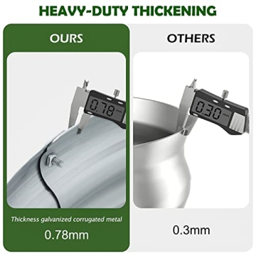 Raised Garden Bed Kit - Durable Galvanized Planter with Gloves