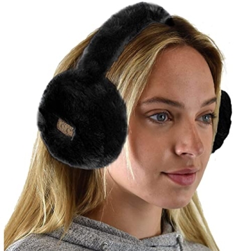 C.C Warm Furry Adjustable Women's Earmuffs for Winter