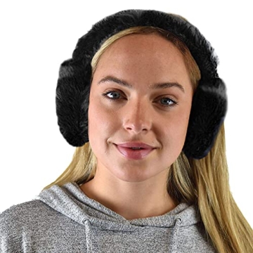 C.C Warm Furry Adjustable Women's Earmuffs for Winter