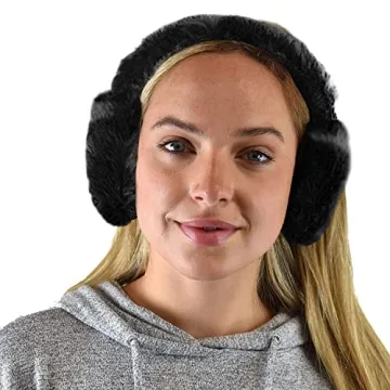 C.C Warm Furry Adjustable Women's Earmuffs for Winter