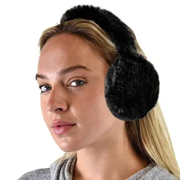 C.C Warm Furry Adjustable Women's Earmuffs for Winter