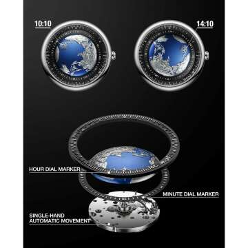 CIGA Blue Planet U Series Mechanical Watch for All
