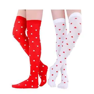 Blulu Valentine's Day Knee High Socks - 4 Cute Styles