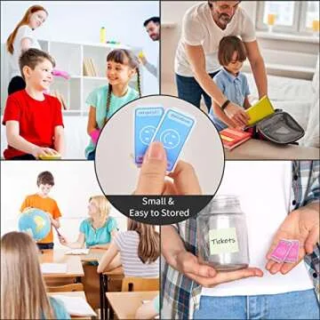 L LIKED Smile Raffle Tickets Roll,Each Tickets 1''x2'', for Events, Entry, Class Reward, Prizes,1000 Tickets Per Roll-Blue