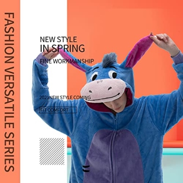 COSUSKET Unisex Donkey Onesie Pajamas for All