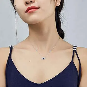 IOHUPCI Evil Eye Necklace for Good Fortune and Protection