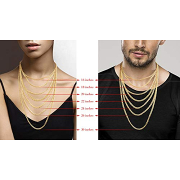 Miabella 18K Gold Over Sterling Silver Curb Chain Necklace