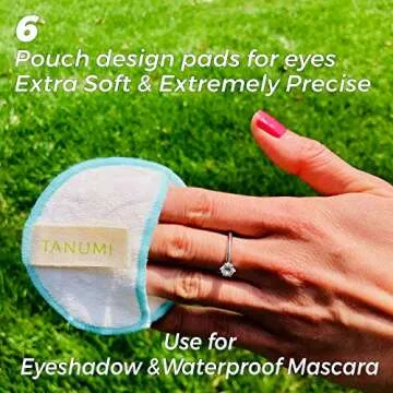 TANUMI Reusable Makeup Remover Pads Eco-Friendly 12 Pack