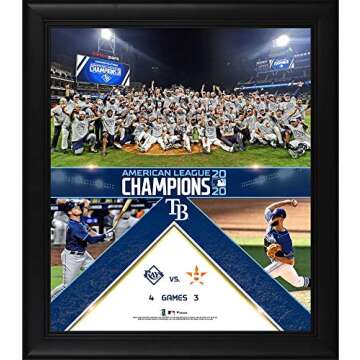 Tampa Bay Rays 2020 American League Champions Framed 15" x 17" Collage - MLB Team Plaques and Collag...