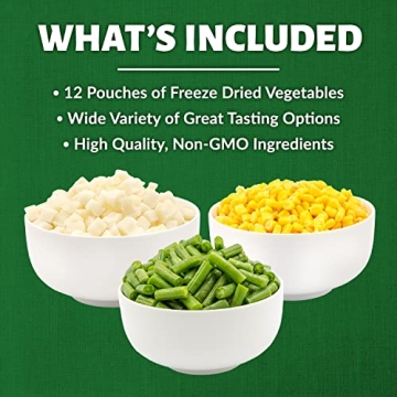 Freeze Dried Vegetable Bucket with 25-Year Shelf Life - Premium Food Supply
