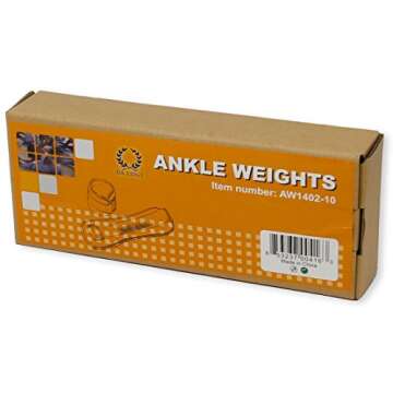 Adjustable Ankle Weights for Enhanced Workouts | DA VINCI 1 LB (Orange)