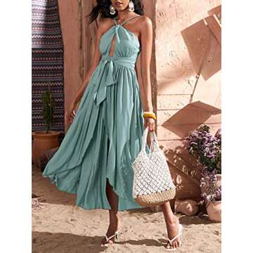 Floerns Summer Asymmetrical Maxi Dress - Women’s Stylish Dress
