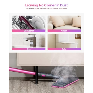 Schenley Steam Mop Cleaner for All Floor Types with 7 Attachments