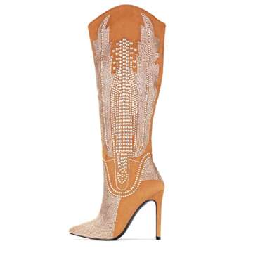 Stylish Knee High Cowboy Boots for Women's Fashion