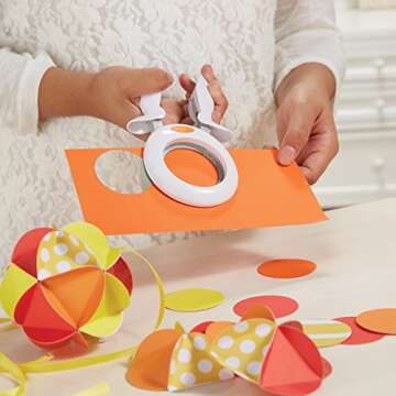 Fiskars Round n' Round Punch - XL Squeeze Cutter for Paper - Arts, Crafts, and Scrapbooking Supplies - 2" Circle