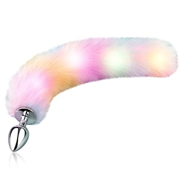 FST Sexy Fox Tail Anal Plug - Glowing Role-Playing Adult Toy for Couples