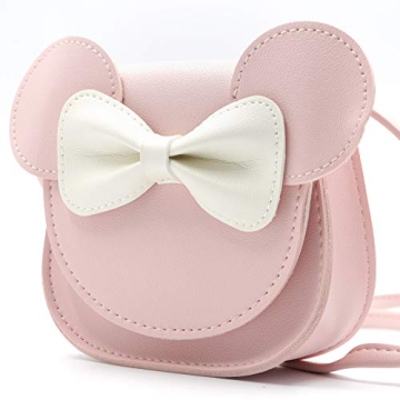 HXQ Little Mouse Bow Purse for Toddlers & Kids