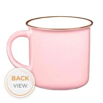Inspirational Pink Camp Style Coffee Mug - Psalm 46:10