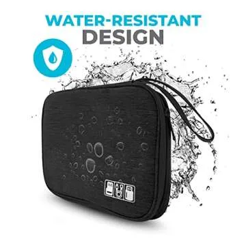 ToolBay Electronics Charger Organizer - Travel Cable Case for Cords, Chargers, and Tech Accessories