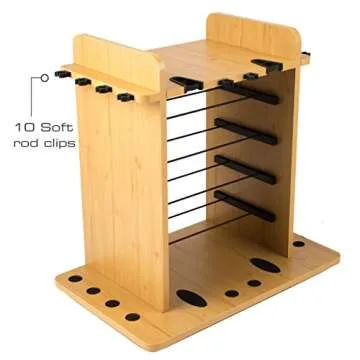 Rush Creek 14 Fishing Rod Rack - Organize Your Gear Efficiently