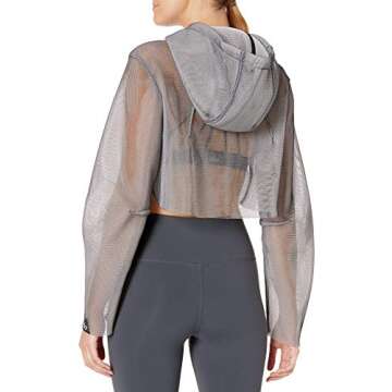 Alo Yoga Women Mode Jacket, Black White, Small