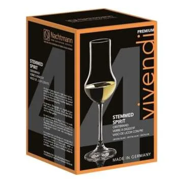 Nachtmann Vivendi 4 Oz Spirit Glasses (Set of 4) - Elegant Modern Stemmed Crystal Clear Glasses, Dishwasher Safe - Ideal for Weddings, Anniversaries - Dessert Wine & Celebration Glassware