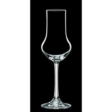 Nachtmann Vivendi 4 Oz Spirit Glasses (Set of 4) - Elegant Modern Stemmed Crystal Clear Glasses, Dishwasher Safe - Ideal for Weddings, Anniversaries - Dessert Wine & Celebration Glassware