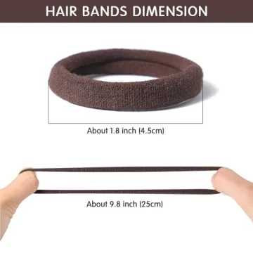 100 Pcs Thick Seamless Hair Ties for No Damage Styling
