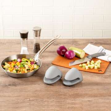 Mini Silicone Oven Mitts - Heat Resistant Kitchen Tools