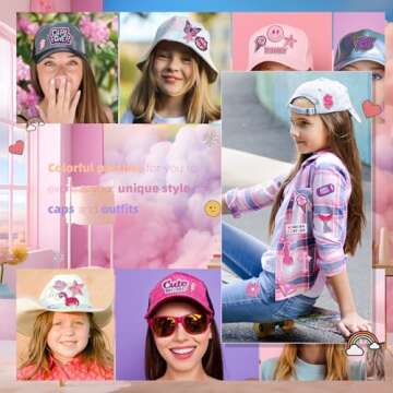 Cute Pink Embroidered Iron on Patches for Unique Style