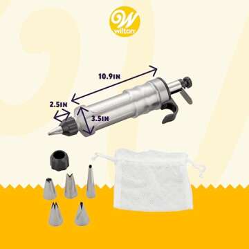 Wilton Dessert Decorator Pro Cake Decorating Tool - Ultimate Icing Piping Kit for Home Bakers