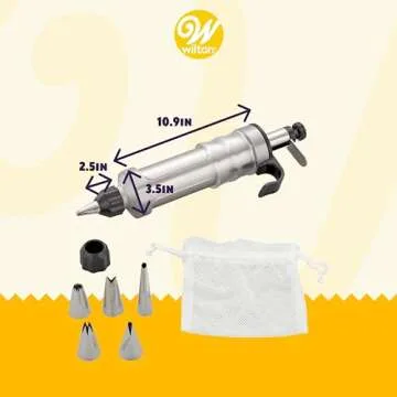 Wilton Dessert Decorator Pro Cake Decorating Tool - Ultimate Icing Piping Kit for Home Bakers