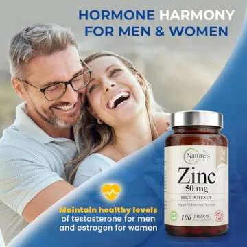 Zinc 50mg Supplement - Immune Support for All