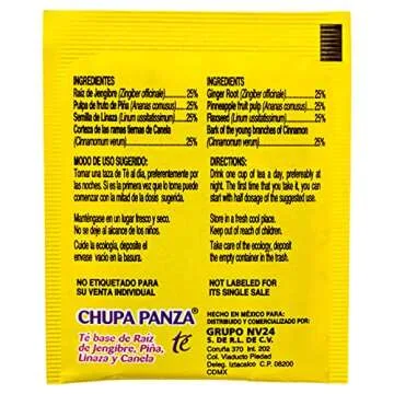 Tea CHUPA Panza - Herbal Tea with Ginger, Pineapple & Cinnamon - Set of 2
