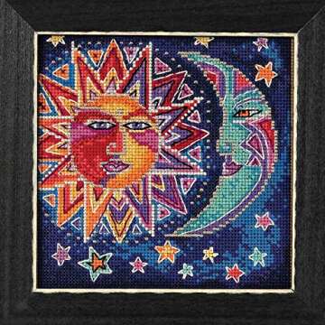 Mill Hill Sun and Moon Beaded Counted Cross Stitch Kit - Celestial Collection LB141813