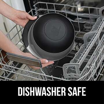 Gorilla Grip Mixing Bowls Set of 2, Slip Resistant Rubber Bottom, Nesting Baking Bowl, Soft Wide Handle, Easy Pour Spout, Electric Mixer and Dishwasher Safe, Kitchen Essentials, 5 QT, 3 Quart, Gray